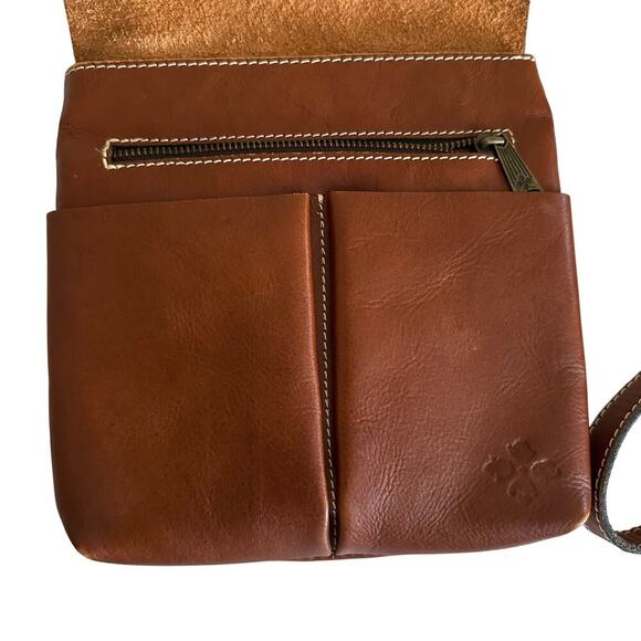 Patricia Nash Tooled Leather Crossbody Brown Floral Embossed Boho Western Bag - Picture 3 of 16